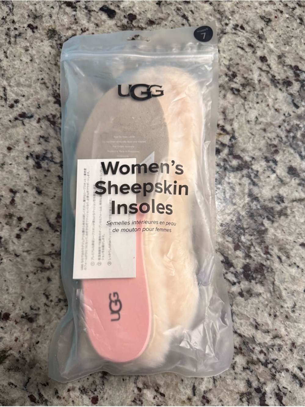 UGG Australia Women’s Sheepskin Insoles Sz 7 Moisture Wicking Breathable NWT